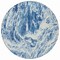 Homeroots 8' Navy Blue And Ivory Round Abstract Washable Indoor Outdoor Area Rug 614295 - alternate 5