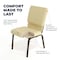 Flash Furniture Fabric Church Chair, Beige XU-CH-60096-BGE-GG - alternate 4