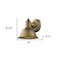 Homeroots Brushed Gold Aluminum Wall Sconce 398466 - alternate 3
