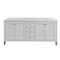 James Martin Vanities Chicago 72 in. Double Vanity, Glossy White, w/ 3 CM Carrara Marble Top 503-V72-GW-3CAR - alternate 1
