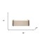 Homeroots 58in Taupe and Light Gray Boucle And Faux Leather Upholstered Bench 714185 - alternate 4