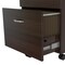 Homeroots Espresso Finish Wood Rolling Filing Cabinet 249815 - alternate 3