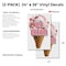 Signmission Ice Cream, Vinyl Decals Only 24 Inch x 36 Inch, Vinyl Decal, 2PK DSB-2436-2PACK-Ice Cream - alternate 2