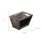 Homeroots Rustic Wooden Storage Box with Chalkboard 399666 - alternate 3