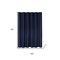 Homeroots Luxurious Navy Waffle Weave Shower Curtain 399720 - alternate 5
