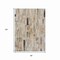 Homeroots 8' X 10' Taupe And Gray Striped Washable Indoor Outdoor Area Rug 615527 - alternate 3