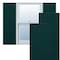 Ekena Millwork True Fit PVC Horizontal Slat Modern Style Fixed Mount Shutters, Thermal Green, 12W x 72H, PR TFP001HZ12X072FG - alternate 1