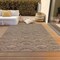 Homeroots 8' X 10' Brown Beige And Taupe Geometric Washable Indoor Outdoor Area Rug 615191 - alternate 3