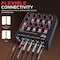 Pyle 8-Channel Bluetooth Mini Line Mixer with USB Audio Interface - 8 Mono/Stereo Switching Inputs PMAX8 - alternate 4