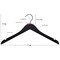Nahanco 17in Low Gloss natural Wooden Shirt Hanger, 100PK 20017 - alternate 3