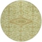 Homeroots 8' Sage Round Medallion Washable Indoor Outdoor Area Rug 607412 - alternate 7