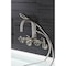Kingston Brass Wall Mount Clawfoot Tub Faucet, Brushed Nickel AE8458RX - alternate 2