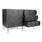 Homeroots 48" Dark Brown Solid Wood Six Drawer Double Dresser 489197 - alternate 1