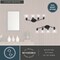 Vaxcel Bellwood 28 in. 4-Light Traditional Black Bathroom Vanity Fixture, Glass Shade W0521 - alternate 3