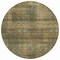 Homeroots 8' Brown Beige And Taupe Round Striped Washable Indoor Outdoor Area Rug 588078 - alternate 3