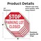 Signmission Stop Parking Lot Closed, 4 inch X 4 inch, Vinyl Decal, 5PK OC-D-5PACK-4-117 - alternate 3