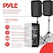 Pyle Pyle PA Speaker DJ Mixer Bundle - 300W Portable, Bluetooth Sound System with Mixer, Microphone, Stand PPHP28AMX - alternate 4