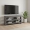 Homeroots 42in Ash Gray Open Shelving TV Stand 332878 - alternate 4