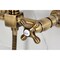 Kingston Brass Two-Handle Wall Mount Bridge Kitchen Faucet with Brass Sprayer, Antique Brass KS2443AXBS - alternate 2