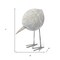 Homeroots 7" Off White Resin And Metal Snipe Bird Tabletop Sculpture 392523 - alternate 3