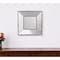 Homeroots 12" Square Wall Mounted Vintage Style Glass Frame Accent Mirror 484978 - alternate 2
