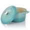 Crock-Pot Artisan 2 Piece 5 Quarts Enameled Cast Iron Dutch Oven in Aqua Blue 124960.02 - alternate 4