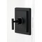 Kingston Brass Single-Handle Pressure Balanced Tub and Shower Faucet, Matte Black KB6140CML - alternate 3