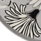 Homeroots 8' Black and White Round Floral Indoor Outdoor Area Rug 527636 - alternate 4