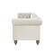 Homeroots 93" Beige Velvet Chesterfield Wood Sofa 543982 - alternate 6