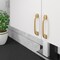 Richelieu 3 3/4-inch (96 mm) Center to Center Champagne Bronze Contemporary Cabinet Pull BP735096CHBRZ - alternate 4
