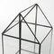 Homeroots 10" Black And Clear Glass And Metal Box 392582 - alternate 4