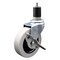 Service Caster 3 Inch Thermoplastic Rubber Wheel 1-7/8 Inch Expanding Stem Caster with Brake SCC-EX05S310-TPRS-SLB-178 - alternate 1