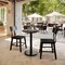 Flash Furniture Commercial 24" Black Faux Marble HPL Tabletop with Black Table Height RD Base ST-RD24-BKMAR-TR18-GG - alternate 6