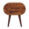 Homeroots 24" Brown Solid Wood Round Two Drawer Nightstand 651810 - alternate 4