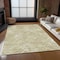 Homeroots 3' X 5' Beige Tan And Ivory Geometric Washable Indoor Outdoor Area Rug 588286 - alternate 4