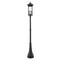 Z-Lite Tiberius 6 Light Outdoor Post Mounted Fixture, Black/Clear Seedy, 14.25 In W x 116.75 In H 5017PHXLR-564P-BK - alternate 3