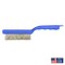 Gornell Brush Large Scratch Brush - Blue Plastic Handle, Stainless Steel P0164-SS - alternate 2