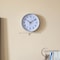 Clockswise Silver 8-In Analog Clock - Silent, Non-Ticking for Wall, Office Desk, Table and Shelf QI004744.SI.8 - alternate 7
