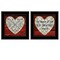 Homeroots Set Of Two Love is Patient or Measure 2 Black Framed Print Wall Art, 2PK 406004 - alternate 1