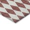 Homeroots 5' X 8' Burgundy Geometric Washable Indoor Outdoor Area Rug 577026 - alternate 5