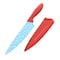 Gibson Home Village Vines 3 Piece Cutting Board and Knife Set in Red and Blue 131567.03 - alternate 2