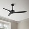 Jonathan Y Aldrin 50" Modern Minimalist Iron/Plastic Mobile-App/Remote-Controlled 6-Speed Razor Ceiling Fan, Bla JYL9715A - alternate 5