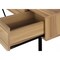 Homeroots 47" Brown and Black Computer Desk With Three Drawers 489913 - alternate 3