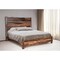 Homeroots Walnut Live Edge Solid Wood King Bed Frame 520902 - alternate 5