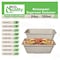 Ecoquality 24oz Rectangular Sugarcane Container, Compostable Bowls for Takeout, and Restaurant, 250PK EQCRTB24-250 - alternate 4