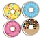 Ashley Productions Non-Magnetic Mini Whiteboard Erasers, DonutFetti, 8PK 78009 - alternate 4