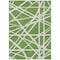 Homeroots 8' X 10' Green And Ivory Geometric Washable Indoor Outdoor Area Rug 600447 - alternate 2