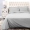 Homeroots Platinum King Cotton Washable Duvet Cover Set 528540 - alternate 3