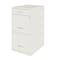 Space Solutions 14.25 in W 3 Drawer Vertical File Cabinet W/ Pencil Drawer, Pearl White 24412 - alternate 3