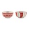Homeroots Set of Four 6" Red And White Ceramic Christmas Round Candy or Nut Bowls 638945 - alternate 3